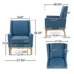 Aurla Mid-century Upholstered Accent Chair By Christopher Knight Home - 27.50" L X 28.50" W X 36.50" H - Orange -Baxton Acme Shop f45c7ed4 4343 4e15 bdcd 6fd216372d22