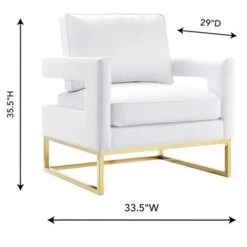 Avery White Vegan Leather Chair - White -Baxton Acme Shop f599fec6 2c32 40a8 a898 db06368ae178