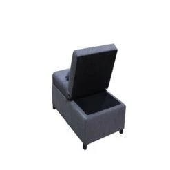 3-in-1 Adjust Backrest Sofa Bed Chair, Convertible Sleeper Chair Bed - Dark Grey -Baxton Acme Shop f60df536 f385 4f8d 8469 0e5ef4ac8e90
