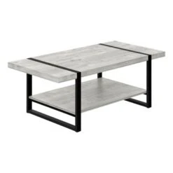 Coffee Table/ Accent/ Cocktail/ Rectangular/ Living Room/ 48"L/ Metal/ Laminate/ Grey/ Black/ Contemporary/ Modern 11 Coffee Table/ Accent/ Cocktail/ Rectangular/ Living Room/ 48"L/ Metal/ Laminate/ Grey/ Black/ Contemporary/ Modern -Baxton Acme Shop f6f652d7 4f8c 4e2e b625 f887a3d44596