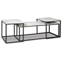 Gray/Black Donnesta Occasional Table Set (3/CN)