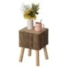 Vintiquewise Decorative Natural Wooden Log Box Shaped Side Table - Single -Baxton Acme Shop f7e4aa90 5ac7 46ce 86b3 08be2b1cd859