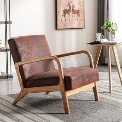 Glostrup 25.2'' Wide Armchair - Camel -Baxton Acme Shop f839a590 3b70 487f 92a4 417c298cbc47