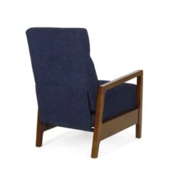 Neihart Waterfall Back Pushback Recliner By Christopher Knight Home - Brown + Navy Blue -Baxton Acme Shop f8ea134c 5e3a 48b7 b07e 89ab2d258ec6