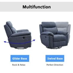 Mars Glider & Swivel Power Recliner With USB Port - Khaki -Baxton Acme Shop f9314d2a c936 4638 bc75 64b06efab590