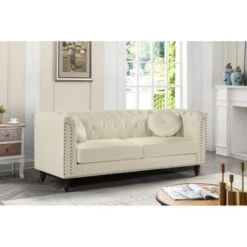 Fogg Rolled Arm Sofa - Black -Baxton Acme Shop f95918e7 279b 4662 a4fb 65346cc63a06