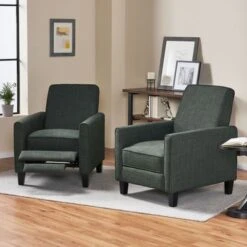 Darvis Recliners (Set Of 2) By Christopher Knight Home - Moss Gray + Dark Brown -Baxton Acme Shop faa5aeaf a203 4534 8e73 194bbe691125
