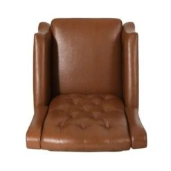 Sadlier Faux Leather Tufted Pushback Recliner By Christopher Knight Home - Dark Brown -Baxton Acme Shop faa8552f 2779 444c b8d3 a463b1a0c299