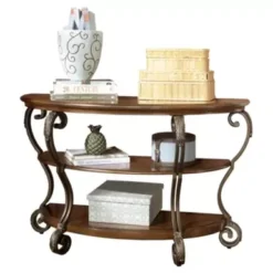 Medium Brown Nestor Sofa Table