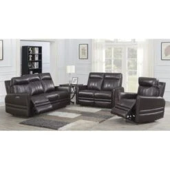 Colfax Power Reclining Top Grain Leather Chair By Greyson Living - Brown -Baxton Acme Shop fdade62f 3d0e 40a0 b151 edcb81581323