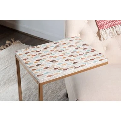 Bradner Accent C Table Capiz Mosaic Fish 10 Bradner Accent C Table Capiz Mosaic Fish - Image 8