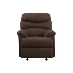 Copper Grove Brettenham Plush Chocolate Microfiber Recliner Chair - Chocolate -Baxton Acme Shop feb15667 2020 4f11 a1fd 76ad34b10ad1