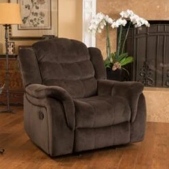 Hawthorne Steel Glider Recliner By Christopher Knight Home - Brown